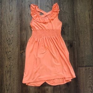 Zunie Girls Neon Orange Knit Dress